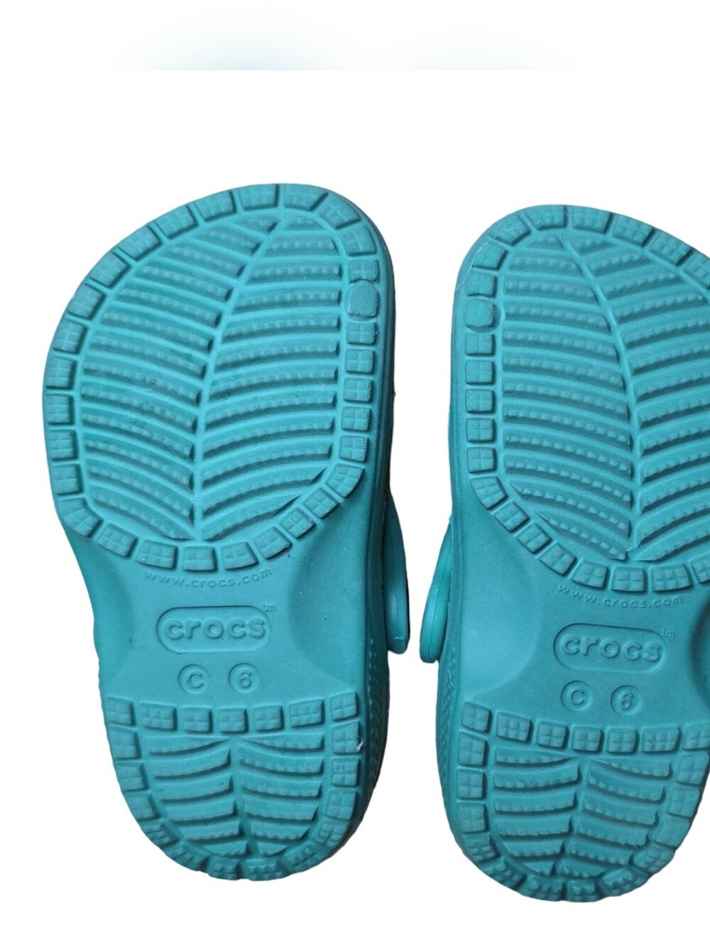 Crocs Kids Classic Clogs Toddler Size C6 Green Slip On Water Shoes Unisex - Picture 2 of 4